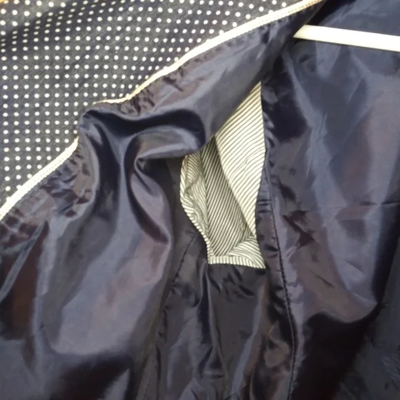 J. Crew Indigo Denim & White Polka Dot Schoolboy Blazer, Style# 40203 - Picture 10 of 16